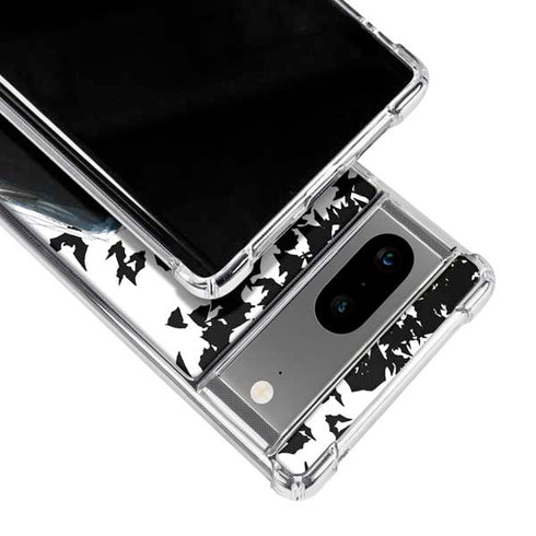 DC Comics Batman Holding batarang Art Google Pixel 8 Clear Case